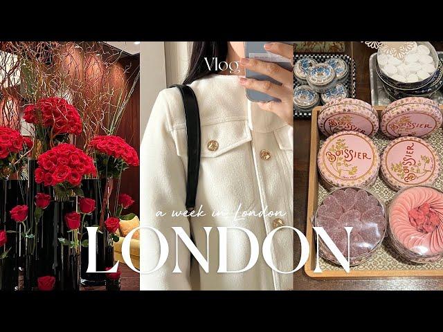 Life in London | London florist's Valentine week️ Cute Mayfair grocery shop New desk set up️