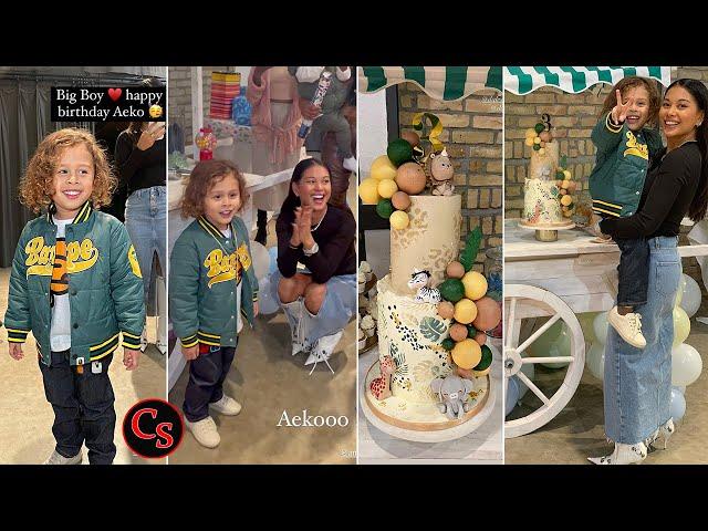 Chris Brown's Son 'Aeko Catori' Celebrate His 3rd Birthday Bash With Family (FULL VIDEO)