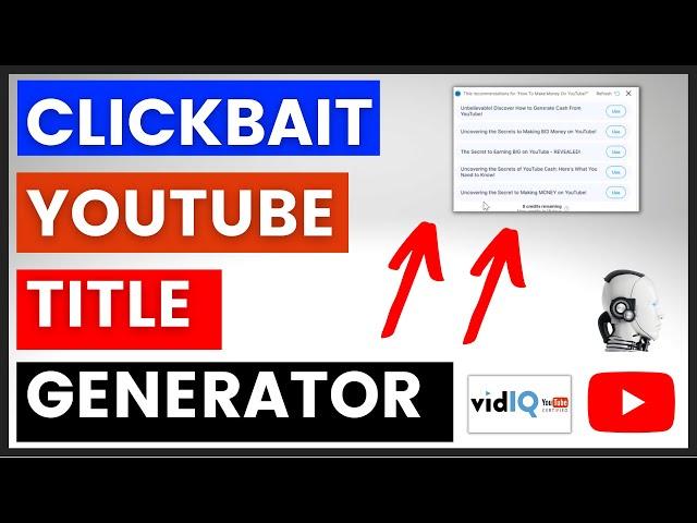 How To Use YouTube AI Title Generator To Increase CTR? (VidIQ AI Title Generator In YouTube Studio)