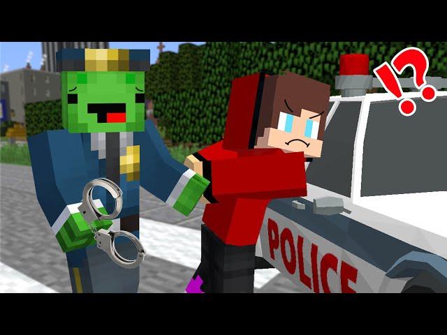 Mikey Policeman arrested CRIMINAL JJ in Minecraft!