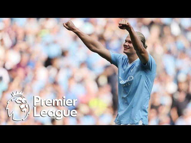 Erling Haaland's hat trick for Manchester City v. Fulham | Premier League | NBC Sports