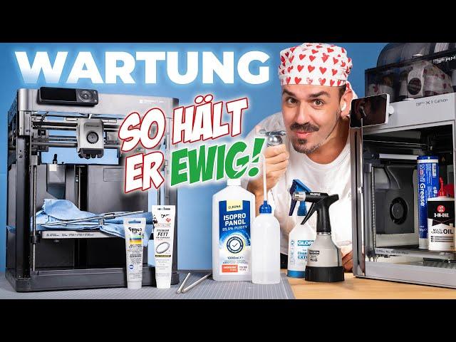 Bambu Lab 3D Drucker WARTUNG | P1P, P1S & X1C richtig pflegen! (Anleitung)