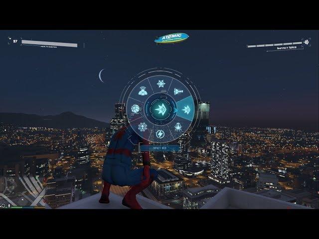 The Spider-Man mod by JulioNIB - Special attacks - GTA 5 PC