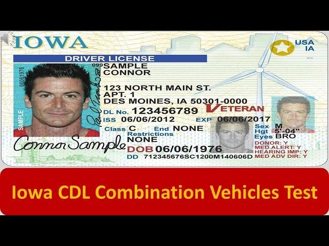 Iowa CDL Combination Vehicles Test