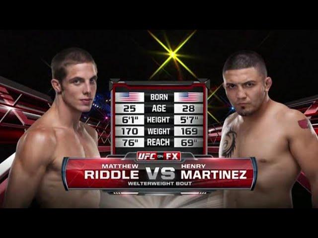 Matthew Riddle vs Henry Martinez