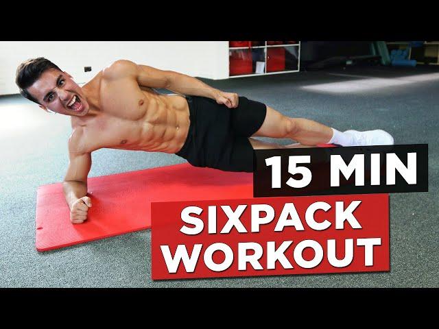 15 MIN SIXPACK WORKOUT (NO EQUIPMENT BODYWEIGHT WORKOUT)