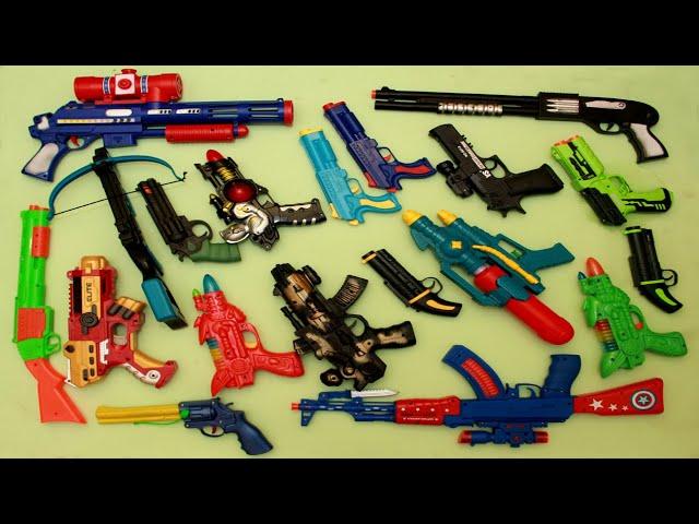 Collection 7 Sniper Rifles, Maxgun, Nerf Gun, Cowboy Pistol, AK47 Guns, Water Gun, M416 Gun, Toy Gun