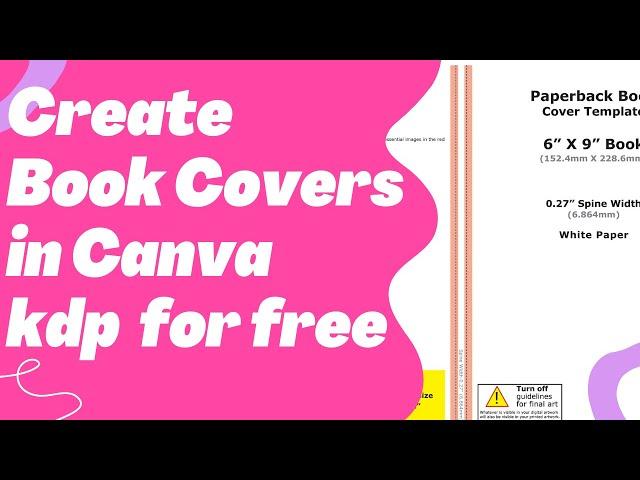 How to Create Book Covers in Canva kdp size - cover kdp canva for FREE