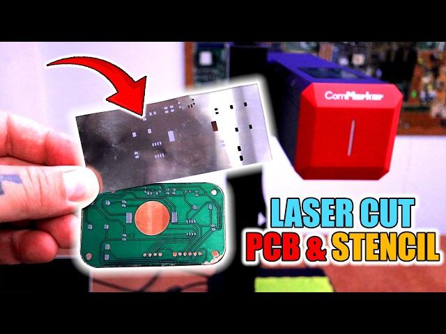 Laser Cut Stencil & PCB - ComMarker B6 Fiber Laser