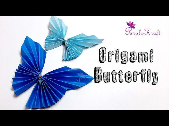 Origami butterfly | Easy paper butterfly | DIY | 5 Minute crafts | Purple Kraft