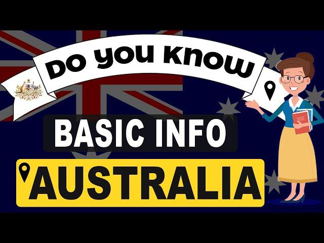 Do You Know Australia Basic Information  World Countries Information #9 - GK & Quizzes