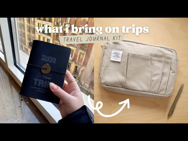 What's in my travel journal kit  travelers notebook & delfonics utility case