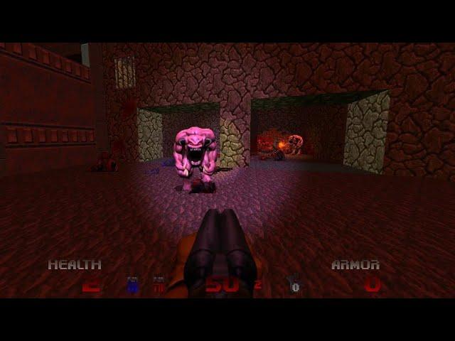 Brutal Doom 64 v2.666 [Upscaled] Doom 2 the way id Did - Map 4 - The Siltyards (Android/DeltaTouch)