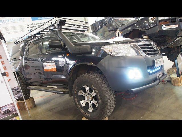 Toyota Hilux Lifted Offroad Tuning  -  Exterior Walkaround - Moscow Offroad Show 2015