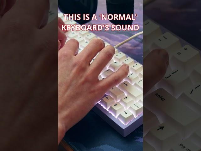 This keyboard is SILENT.