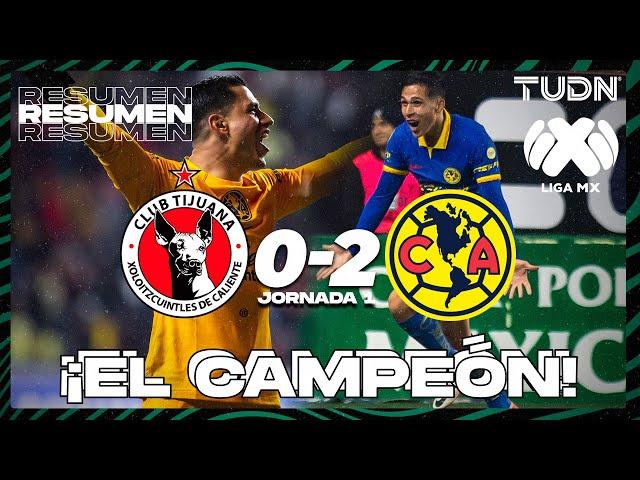 HIGHLIGHTS | Tijuana vs América | Liga Mx - CL2024 J1 | TUDN