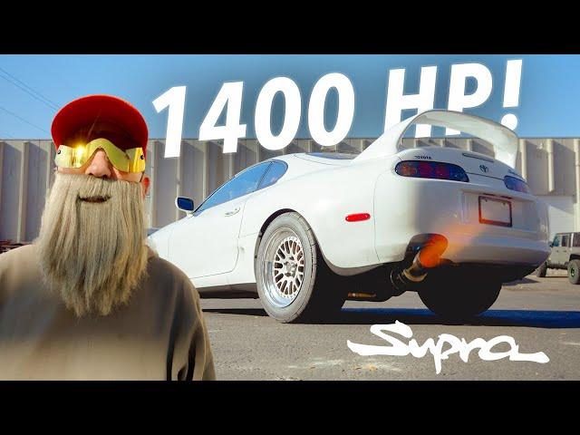 My New Big Turbo 1400 Horsepower Flame Spitting Toyota Supra - First Impressions and Big Pulls!