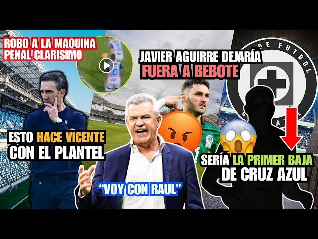 ¡Vicente TOMA UNA DECISIÓN! | Aguirre DEJA FUERA a Santiago | ¡Penal CLARO a Cruz Azul! | BAJA AZUL