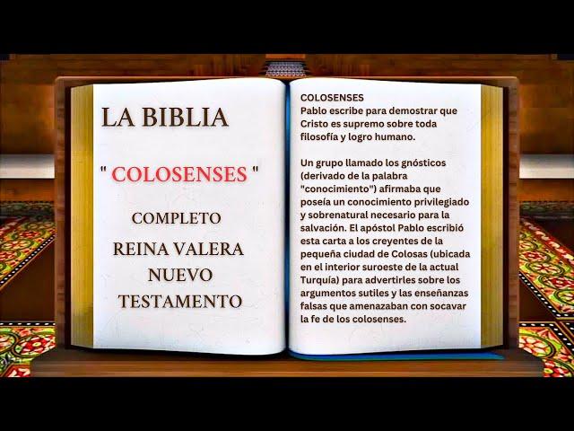 ORIGINAL: LA BIBLIA " COLOSENSES " COMPLETO REINA VALERA NUEVO TESTAMENTO