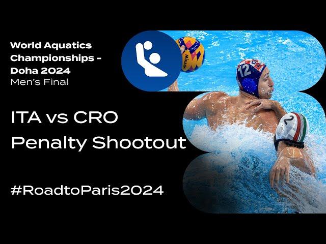 ‍️  Italy vs  Croatia - Penalty Shootout for  Gold | World Aquatics Championships - Doha 2024