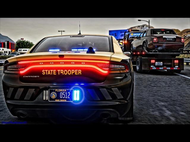 GTA 5 LSPDFR MODS FHP Highway Patrol SLICKTOP CHARGER| GTA 5 Lspdfr Mod