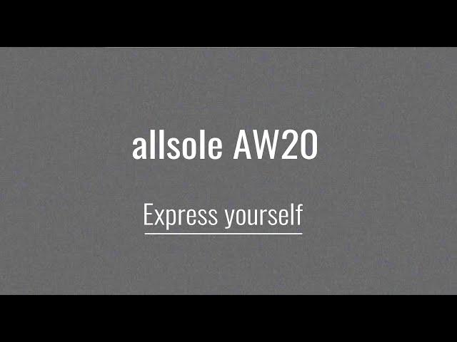 allsole AW20 | Express Yourself