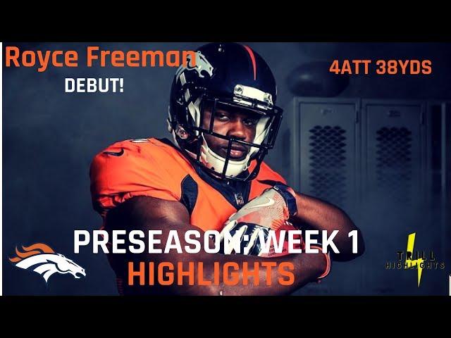 Royce Freeman Preseason Week 1 Highlights | Lead back 08.11.2018