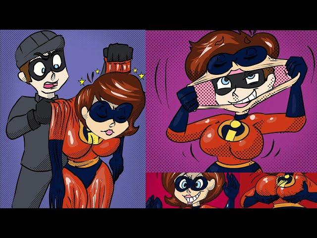 Female Skinsuit Elastigirl Animated Comic