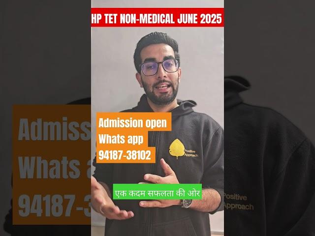 prepare  hp tet nonmedical june 2025 #hptet #nonmedical