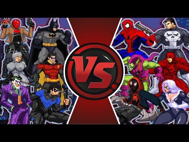 BATMAN vs SPIDER-MAN TOTAL WAR! (Marvel vs DC Comics, Avengers vs Justice League Animation)