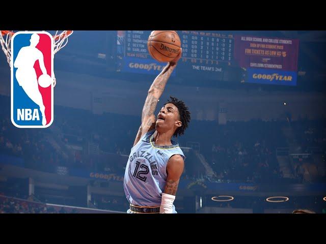 Ja Morant Dunking on the NBA
