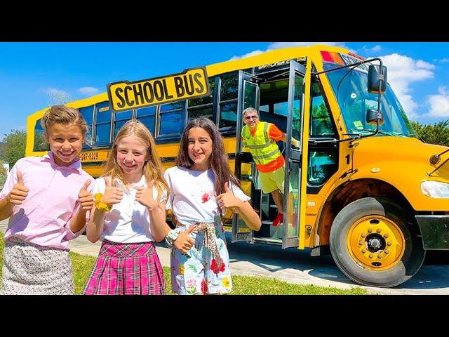 Nastya and friends school stories and yellow bus