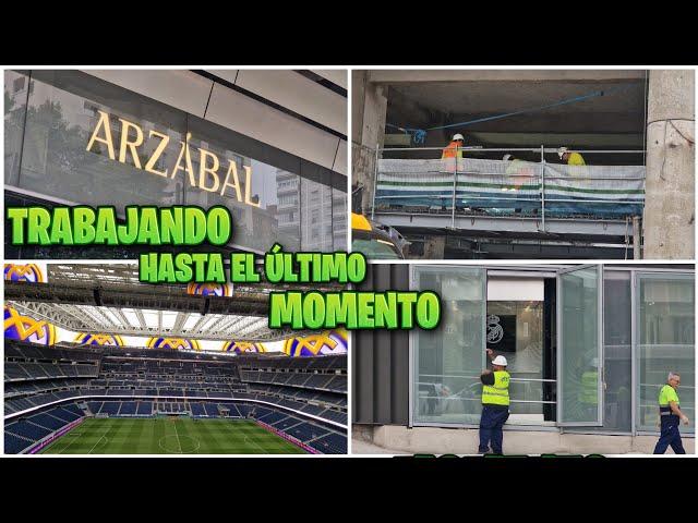 20 de septiembre  CÉSPED IMPOLUTO  NO CESAN los TRABAJOS ️ Obras Santiago Bernabéu 