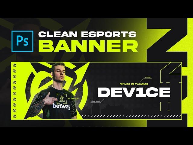 Esports Banner Tutorial (FREE TEMPLATE) - Photoshop Tutorial by EdwardDZN