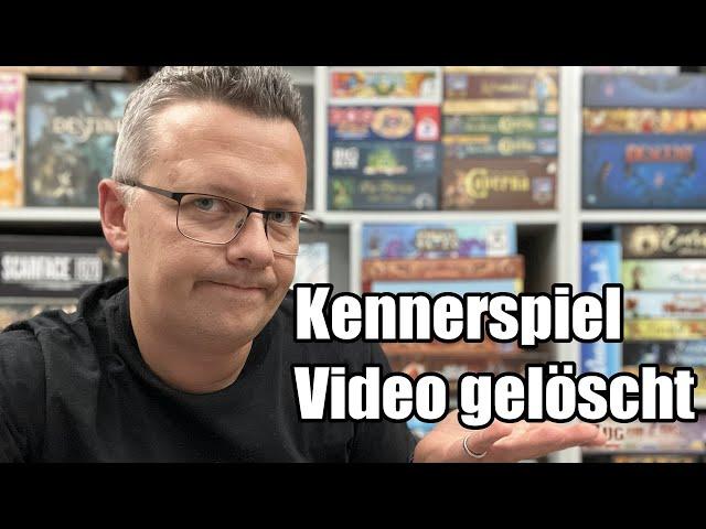 Das Kennerspiel des Jahres Video wurde von mir gelöscht! Hintergründe und Statement