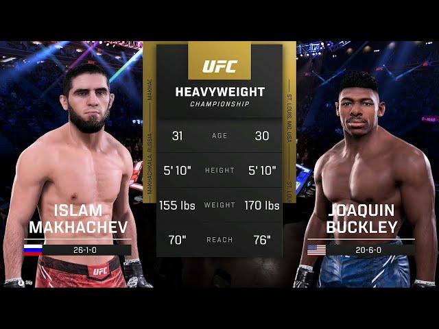 Islam Makhachev vs. Joaquin Buckley Full Fight - UFC 5 Fight Night