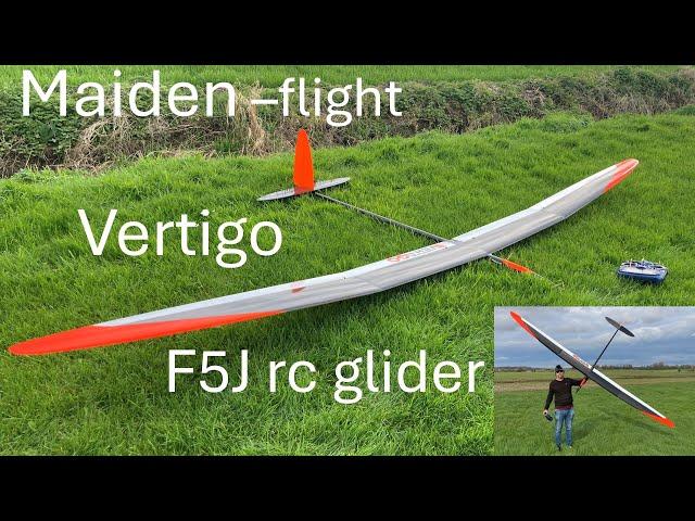 Vertigo F5j RC glider: maiden flight.