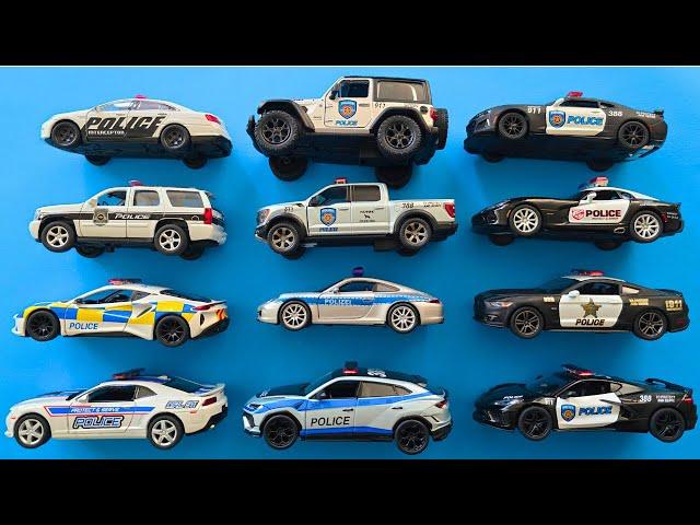 Some common and some very rare police cars