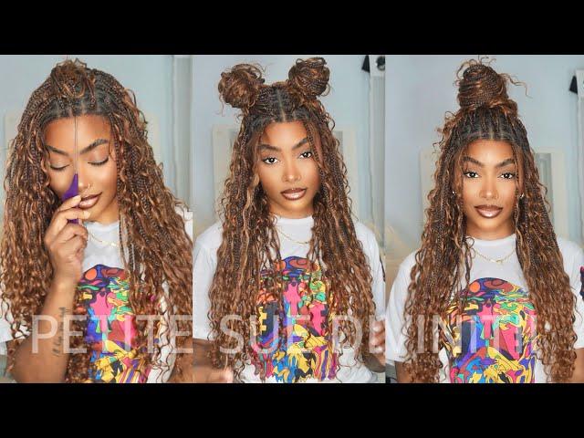 TRYING THE 1ST REAL GLUELESS BRAIDED WIG Ft. Jaliza | PETITE-SUE DIVINITII