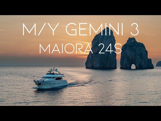 Maiora 24S M/Y Gemini 3 | Video ai Faraglioni di Capri | Fotografia e Videomaking per Yacht