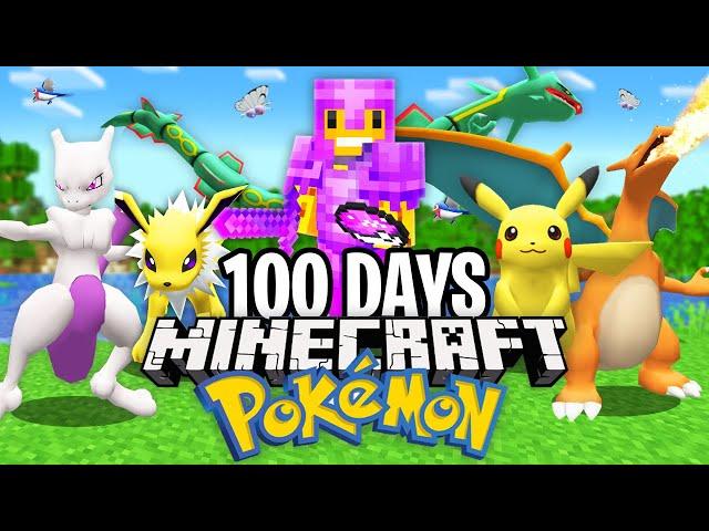 I Survived 100 Days in Minecraft PIXELMON