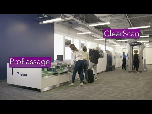 Carry-on luggage scanner - Leidos ClearScan