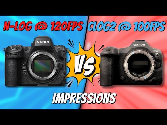 Canon R5ii Clog2 vs Nikon Z8 N-log Z8 - High Framerate Video Comparison | Alissa & Jay