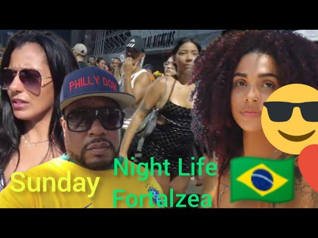 The Sunday night life in Fortalzea Brazil 