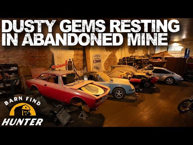 Dusty Alfa Romeo, BMW, & Porsches hidden inside an Abandoned Mine | Barn Find Hunter