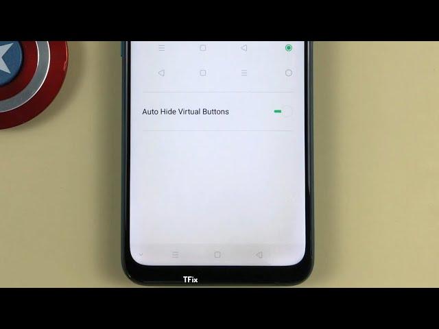 How to automatically hide navigation bar buttons on OPPO A31 Android 9