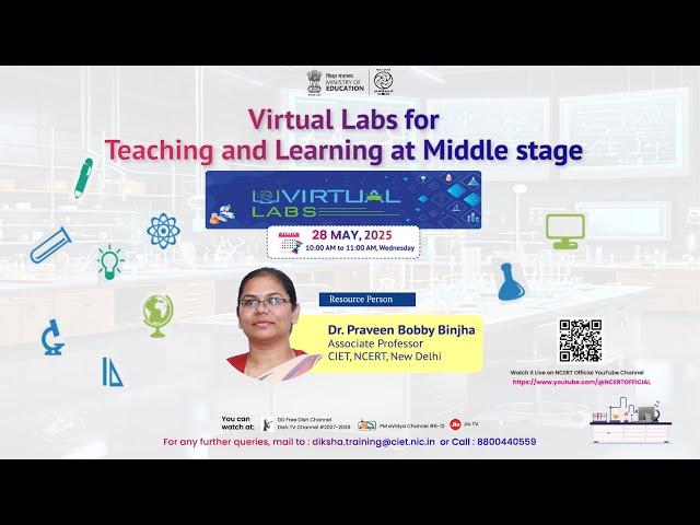 Virtual Labs for Teaching and Learning at Middle stage
