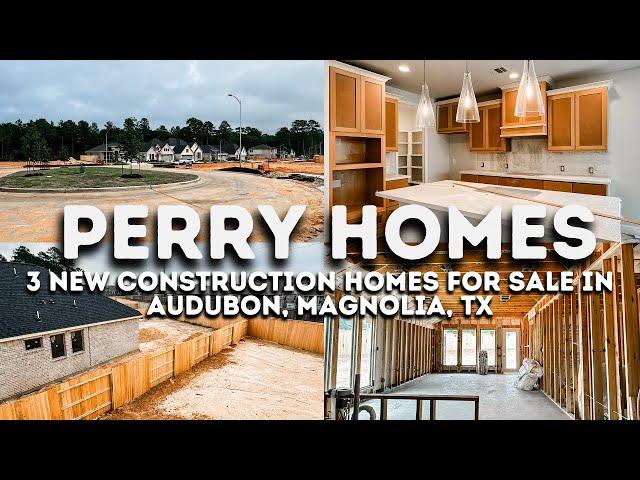 Three New Construction Homes For Sale in Audubon, Magnolia, TX | Perry Homes | Jo & Co.