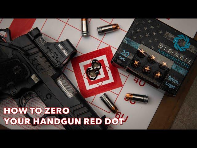 How to Zero Your Handgun Red Dot