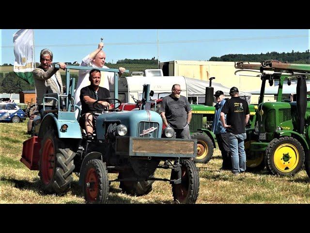 12. Treckertreffen IG Treckerfreunde Schmitt 04.06.2023  Festgottesdienst mit Traktorsegnung